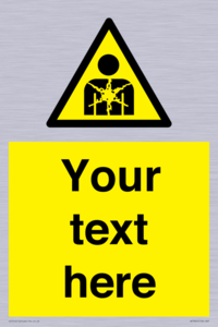 Custom Warning substance or mixture presenting a health hazard